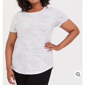 CLASSIC FIT CREW TEE - CAMO LIGHT GREY